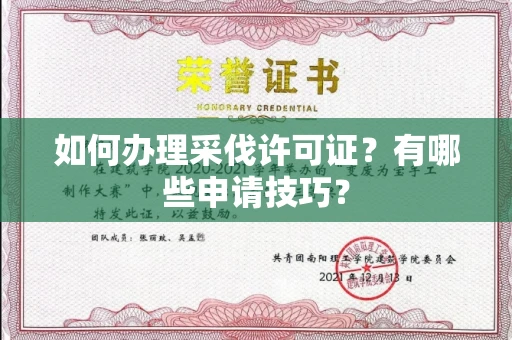 全国如何办理采伐许可证?有哪些申请技巧?